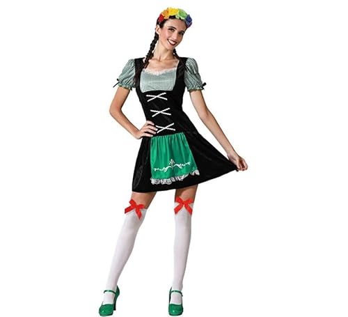 ZZ DISFRAZZES Deutsches Oktoberfest-Kostüm für Damen, Dirndl-Kleid mit Zubehör, Oktoberfest-Kostüm für Damen, Erwachsene, Deutsch-Kostüm, Oktoberfest-Kostüm (Größe XL) von ZZ DISFRAZZES