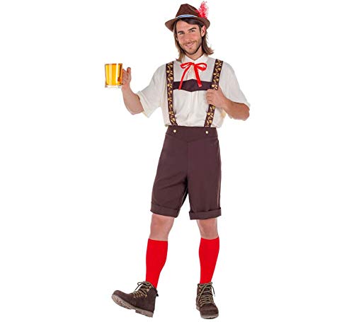 ZZ DISFRAZZES Oktoberfest-Kostüm für Herren, Tirolenkostüm für Herren, mit Zubehör, Oktoberfest-Kostüm für Herren, Herren, Oktoberfest-Kostüm, Deutschland (Größe L) von ZZ DISFRAZZES