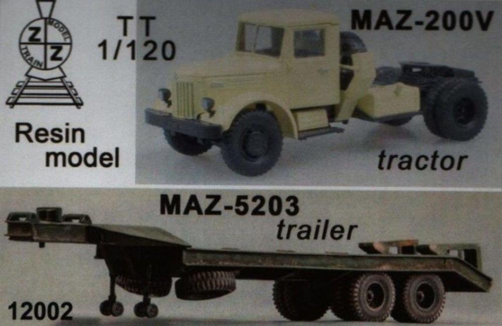 MAZ-200V & MAZ-5203 trailer von ZZ Modell