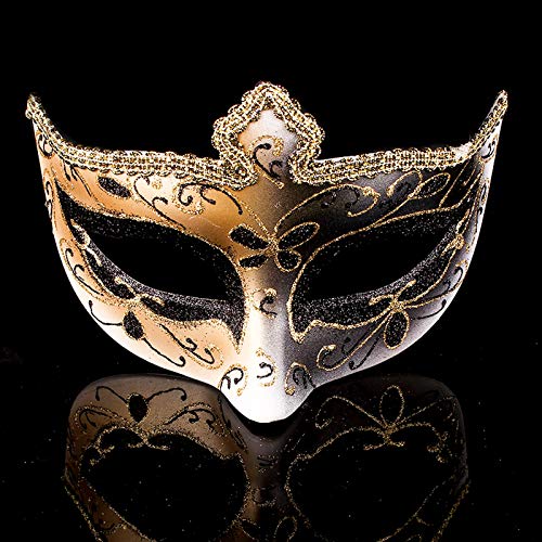 ZZSEAI Karneval Maske,Spitze Maske Damen Phantom Der Oper Maske Katzen Maske Gesichtsmaske MäNner Maskerade-Masken Zellstoff Blank zum Bemalen Maskerade Männer Frauen Unisex Maske von ZZSEAI