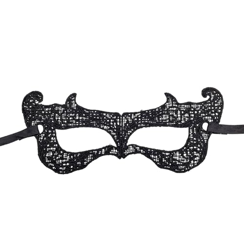 ZZSEAI Karneval Maske,Venezianische Maske Herren Maske KostüM Maske FüR Katzen Maske Weiß Halloween Prom Kostüm Party 1 Stück Venezianische Maske Spitze Damen von ZZSEAI