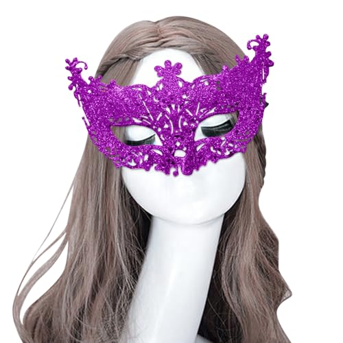 ZZSEAI Karneval Maske,Venezianische Maske Herren Maskenball Damen Halloween Masken Masken Zum Bemalen Maskerade-Masken Zellstoff Blank zum Bemalen Lace Maske Halbes Gesicht Maske von ZZSEAI