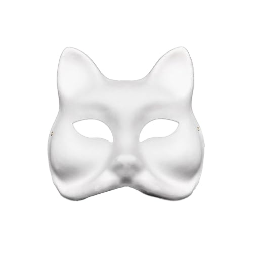 ZZSEAI Maske,Karneval Masken MäNner Phantom Der Oper Maske Masken Zum Bemalen Kinder Masken FüR Maskenball Maskerade-Masken Zellstoff Blank zum Bemalen 1 Stück Venezianische Maske Spitze Damen von ZZSEAI