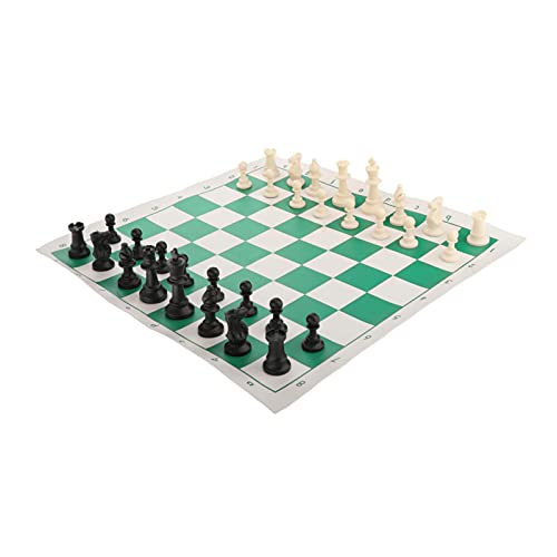 Faltbares Reise-Schach-Set, Familienspiel, 45,7 x 8,5 cm, Schachstücke für Kinder, Camping-Aktivitäten, tragbares Schach-Set von ZZXGIUFJGIRUJGR