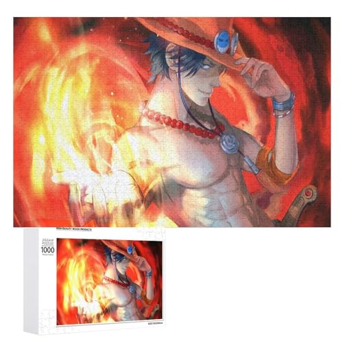 Holz- 75x50-1000 Teile Puzzle One Piece Puzzle Einfaches Puzzle Luffy Chopper Puzzle Lernspielzeug Spiel Familiendekoration von ZZZANA