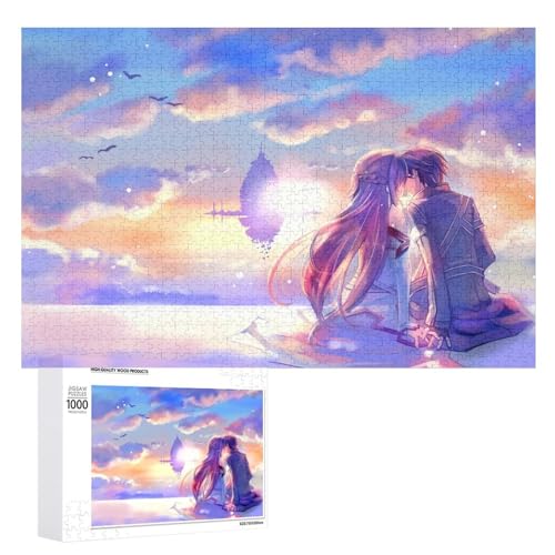 Papier- 70x50-Puzzle Anime Sword Art Online, Klassische Puzzle Teenager Jungen Mädchen Puzzle für DIY Intellektuelles Lernspiel, Geschenk-Wohnkultur von ZZZANA