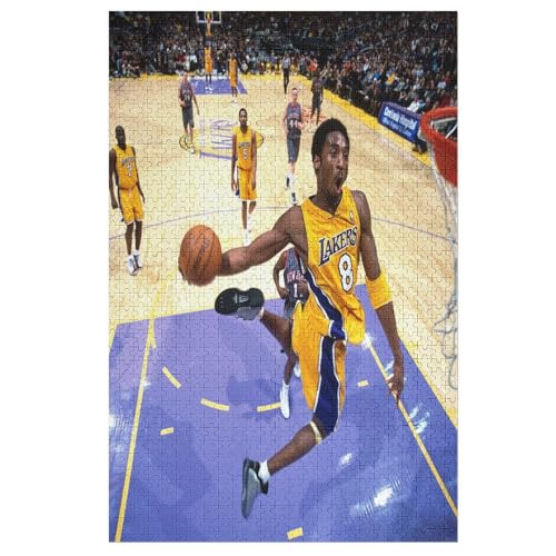 Puzzle 1000 Stück Kobe Bryant NBA Puzzles Lernspielzeug Für Erwachsene Geburtstagsgeschenk  70x50 Papier von ZZZANA