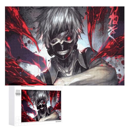 Puzzle 1000 Teile Anime Tokyo Ghoul Poster Kinderspielzeug Dekompressionsspiel 70x50 Papier von ZZZANA