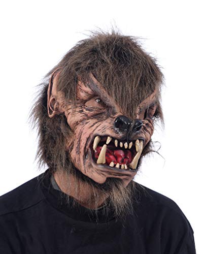 Zagone Studios Wolfsmann Maske braun für Erwachsene von Zagone Studios