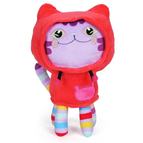 Zaloife Plüschtier Katze, Katze Kuscheltier Plush 25cm, Felsen DJ Stofftier Plüsch Puppe Geschenk für Kinder von Zaloife