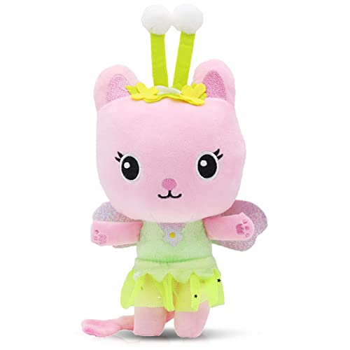 Zaloife Plüschtier Katze Fee, Katze Kuscheltier Plush 25cm, Stofftier Plüsch Puppe Geschenk für Kinder von Zaloife