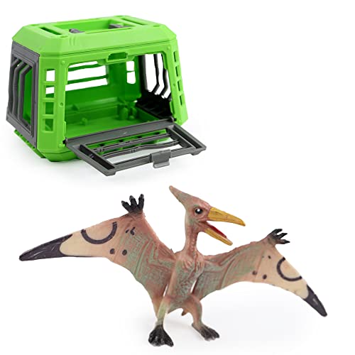 Zanimo & co - Dinosaur im Käfig - 033262 - Zufälliges Modell - Kunststoff - Zum Sammeln - Kinder Spielzeug - Realistisch - Miniatur - Tier Sortiment - Ab 3 Jahren von Zanimo & co