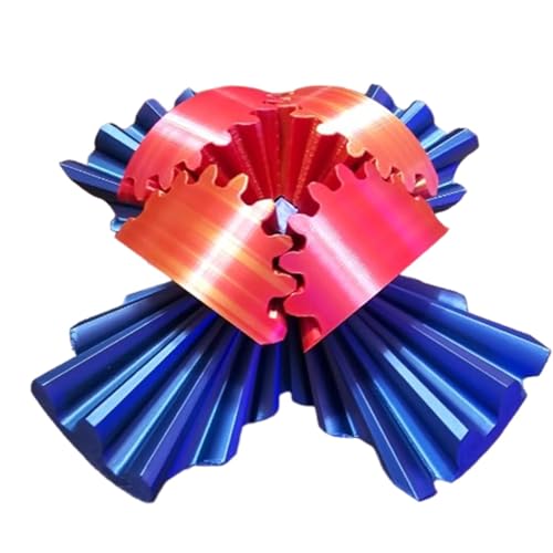 3D-gedrucktes Zahnradzylinder-Spielzeug – Zahnradkugel – Das Steampunk Whirling Wonder Fidget Helix Screw Fidget Toy für Stress- und Angstabbau von Zankie