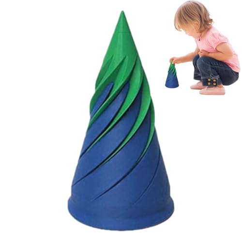 Unmögliche Pyramiden-Passthrough-Skulptur – Pass-Through-Pyramide-Zappelspielzeug | 3D-gedrucktes Zappelspielzeug „Impossible Cone Fidget Toy“ | Zappelspielzeug Zum Stress- Und Angstabbau von Zankie