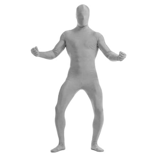 Zannycn Faschingskostüme Herren, Ganzkörperanzug Damen Herren Tight Ganzkörper Kostüm Faschingskostüme Unsichtbarer Zentai Suit Bodysuit Cosplay Jumpsuit Einteilige Unisex Overall Karneval Kostüm von Zannycn