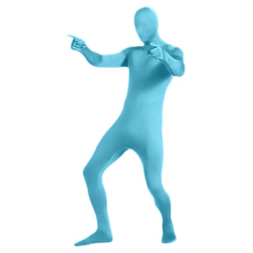 Zannycn Karneval Kostüm Herren, Ganzkörperanzug Damen Herren Tight Ganzkörper Kostüm Faschingskostüme Unsichtbarer Zentai Suit Bodysuit Cosplay Jumpsuit Einteilige Unisex Overall Karneval Kostüm von Zannycn