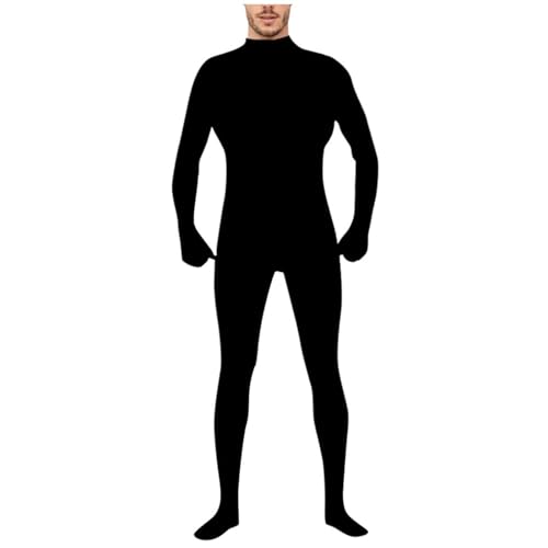 Zannycn Karneval Kostüm Herren, Ganzkörperanzug Damen Herren Unsichtbarer Zentai Suit Jumpsuit Tight Ganzkörper Kostüm Faschingskostüme Cosplay Bodysuit Einteilige Unisex Overall Karneval Kostüm von Zannycn