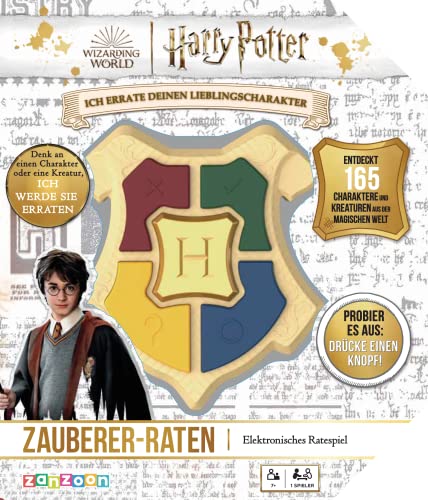 Zanzoon, Harry Potter Zauberer-Raten, Familienspiel, Quizspiel, 1 Spieler, Ab 7+ Jahren, Deutsch von Zanzoon