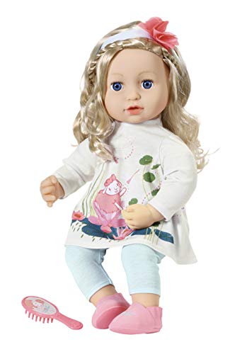 Baby Annabell 703014 Sophia so Soft Puppe mit langen Haaren zum Stylen, 43 cm von Baby Annabell