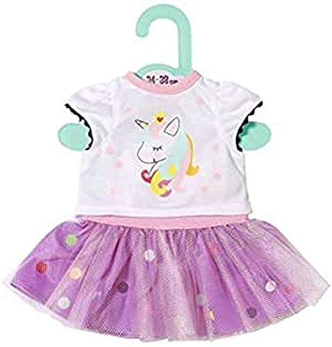 Zapf Creation 870563 Dolly Moda Einhorn Shirt mit Tutu Puppenkleidung 34-38 cm von Zapf Creation