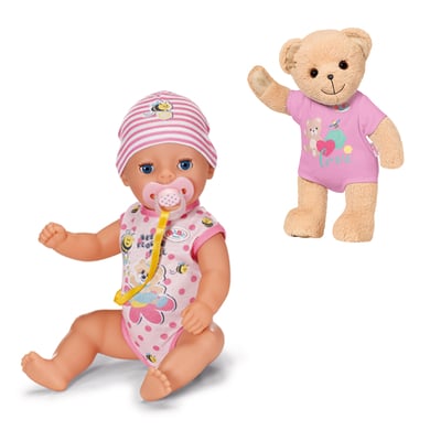 Zapf Creation BABY born® Lena 36cm + Bär Pink von Zapf Creation