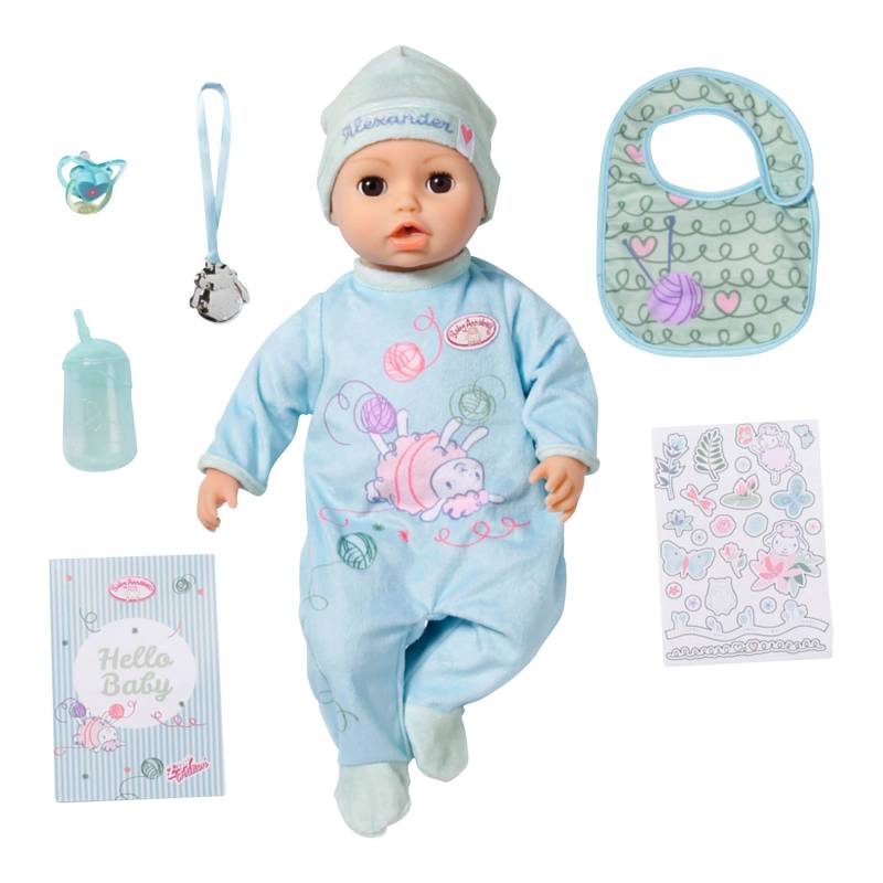 Zapf Creation Baby Annabell Puppe Active Alexander 43cm von Zapf Creation