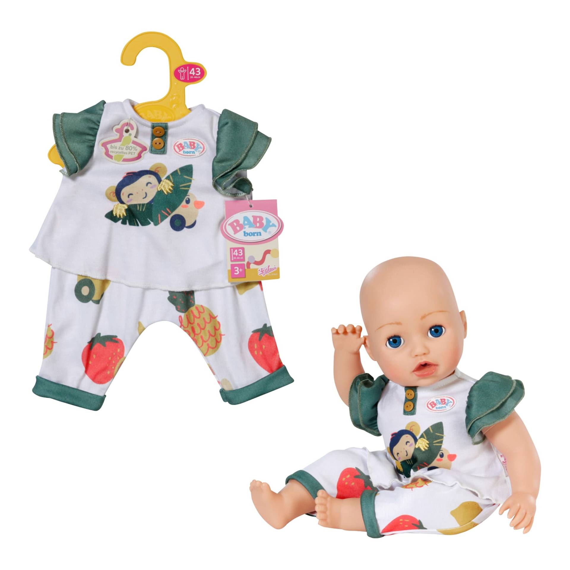 Zapf Creation Baby Born Puppen Outfit Äffchen 43cm von Zapf Creation