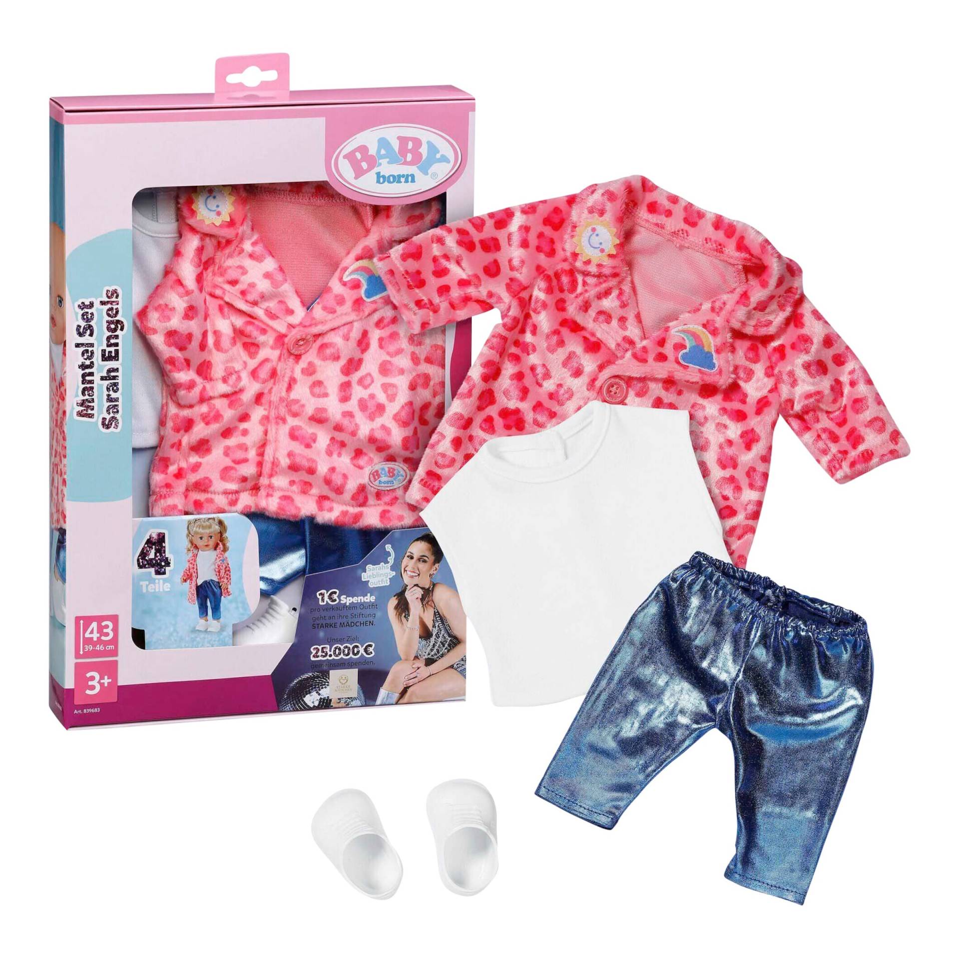 Zapf Creation Baby Born Puppen Outfit Coat Set Sarah Engels 43cm Zapf Creation Baby Born Puppen Outfit Coat Set Sarah Engels 43cm von Zapf Creation