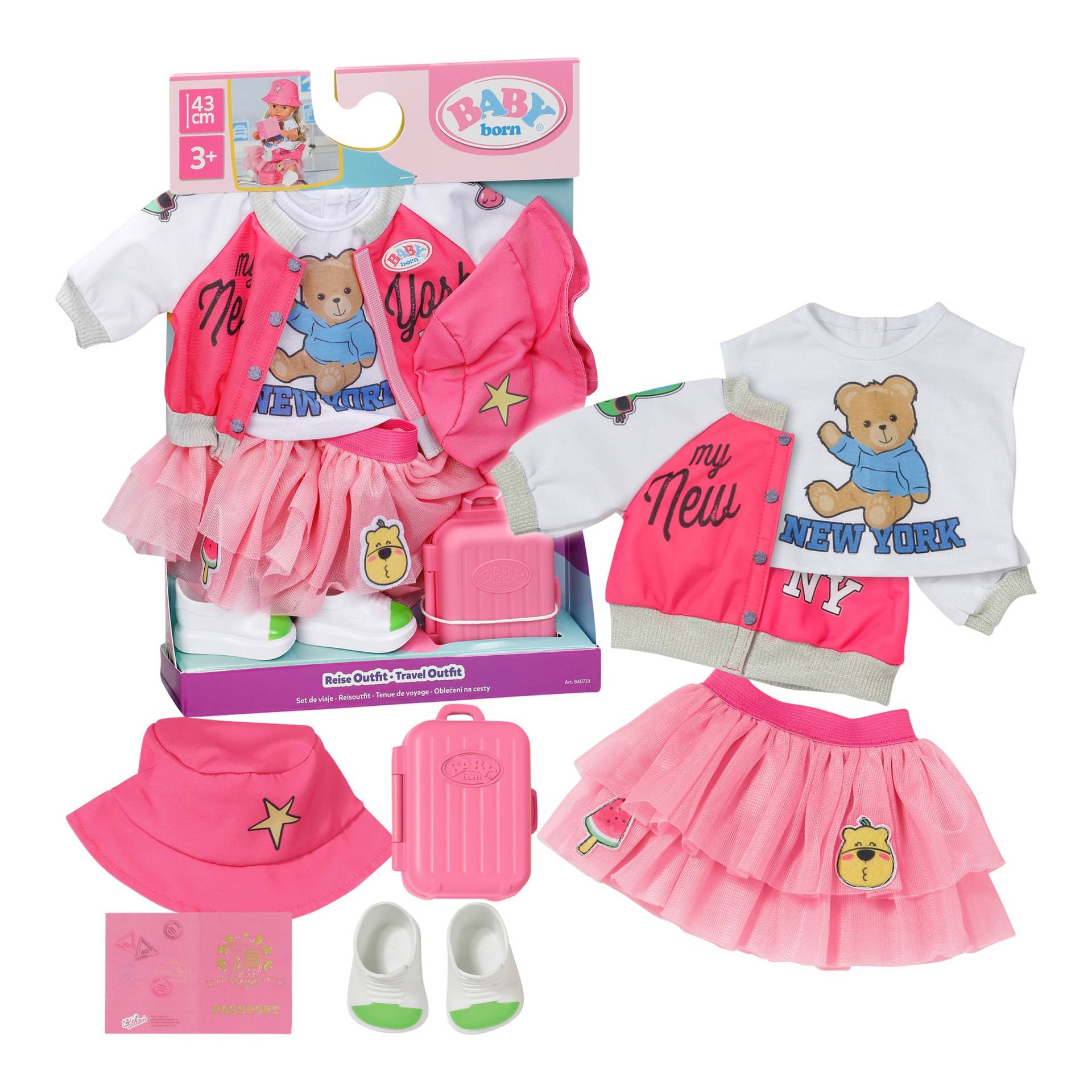 Zapf Creation Baby Born Puppen Outfit Deluxe Reise 43cm Zapf Creation Baby Born Puppen Outfit Deluxe Reise 43cm von Zapf Creation