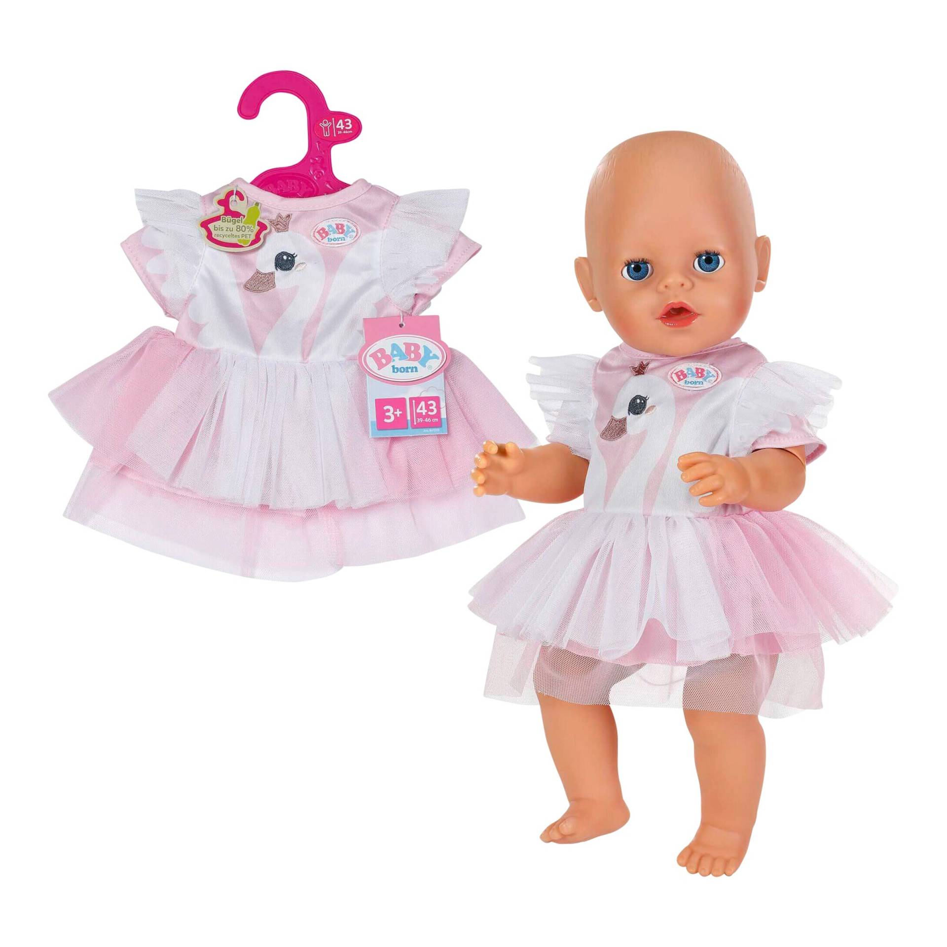 Zapf Creation Baby Born Puppen Outfit Kleid Schwan 43cm Zapf Creation Baby Born Puppen Outfit Kleid Schwan 43cm von Zapf Creation