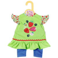 ZAPF 871263 Dolly Moda Shirt + Leggings Erdbeeren 43 cm von Zapf