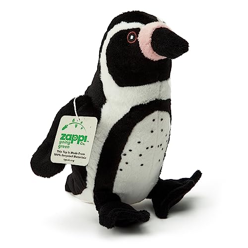 Zappi Co 100% Recyceltes Humboldt-Pinguin Plüschspielzeug (23cm Höhe) Weiches Kuscheliges Umweltfreundliches Stofftier Sammlung Für Neugeborenes Erstes Kind von Zappi Co