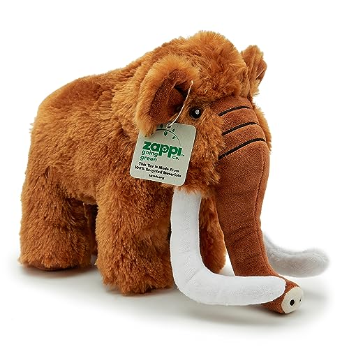 Zappi Co 100% Recycled Plush Mammoth Toy (23 cm Length) Stuffed Soft Cuddly Eco Friendly Animals Collection for New Born Child First Kid von Zappi Co