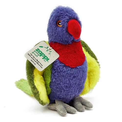 Zappi Co 100% Recycled Plush Rainbow Lorikeet Toy (21 cm Length) Stuffed Soft Cuddly Eco Friendly Animals Collection for New Born Child First Kid von Zappi Co