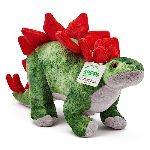 Zappi Co 100% recyceltes Plüsch-Stegosaurus Spielzeug (43cm Länge) Gestopftes, weiches, kuscheliges, umweltfreundliches Tiersammlung für das Neugeborene Kind, erstes Kind von Zappi Co