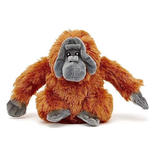 Zappi Co 100% recyceltes Plüschtier, Orang-Utan (22cm Breite) Weiches, kuscheliges, umweltfreundliches Tiersammlung für Neugeborenes Kind Erstes Kind von Zappi Co