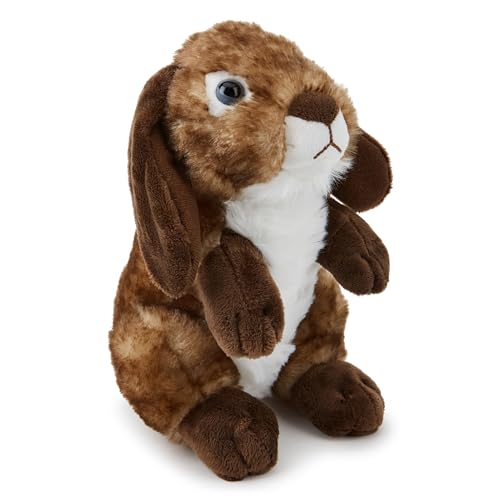 Zappi Co Brauner Hase Plüschspielzeug (20 cm Länge) - Teil unserer beliebten Safari-Tierserie, Dieses weiche Spielzeug von Zappi Co