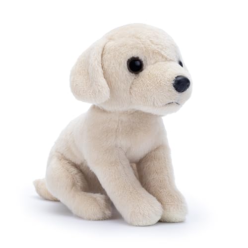 Zappi Co Buddy der weiße Labrador Plüschhund (15cm) - Schneeweißer Labrador-Welpe - Weich, Kuschelig, Recycelt - Idealer Begleiter für Hundeliebhaber von Zappi Co