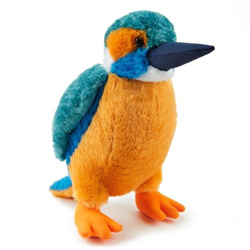 Zappi Co Kingfisher Plüschtier (27 cm) – lebendiges, weiches, umweltfreundliches Spielzeug, perfekt für Kinder, von der Natur inspiriertes Spiel, aus recyceltem Material von Zappi Co