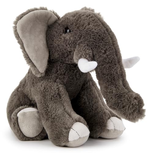 Zappi Co Jumbo der Afrikanische Elefant Plüschtier (22cm) Sanfter Riese - Weich, Kuschelig, 100% Recycelt - Majestätischer Savannenfreund von Zappi Co