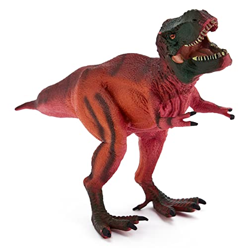 Zappi Co Kinder T-Rex Rot/Schwarz Dinosaurier Figur Spielzeug (27 cm Länge) Realistische detaillierte Dino-Sammlung Action-Figuren von Zappi Co