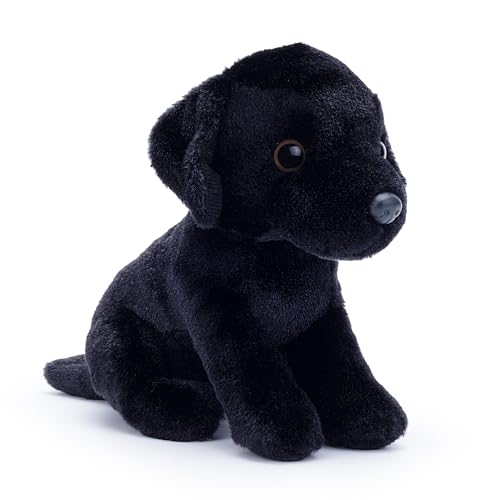 Zappi Co Max der Schwarze Labrador Plüschhund (15cm) - Schwarzer Lab-Welpe - Weich, Kuschelig, Recycelt - Treuer Hunde-Begleiter von Zappi Co