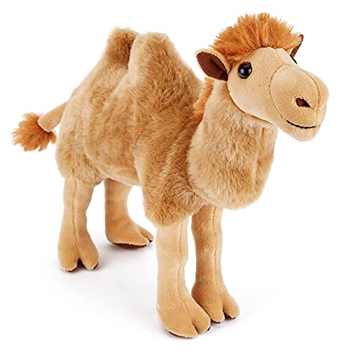 Zappi Co Plüsch Kinder Kuscheltier Weiches Kuschel Plüschtier - Teil der Safari-Tiere-Kollektion, Perfekt für Kinder(26cm)(Bactrian Kamel) von Zappi Co