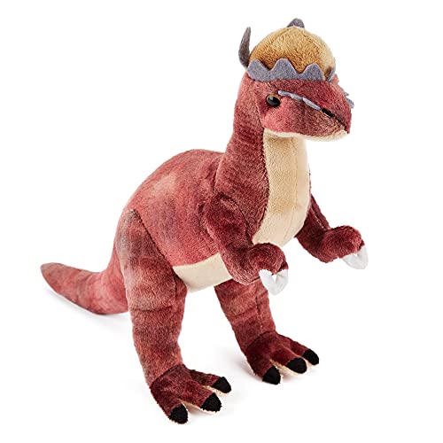 Zappi Co Plüschtier für Kinder, gefüllt, weich, kuschelig, Teil der Safari-Tier-Kollektion, perfekt für Kinder (30 cm Tiefe) (Pachycephalosaurus-Dinosaurier) von Zappi Co