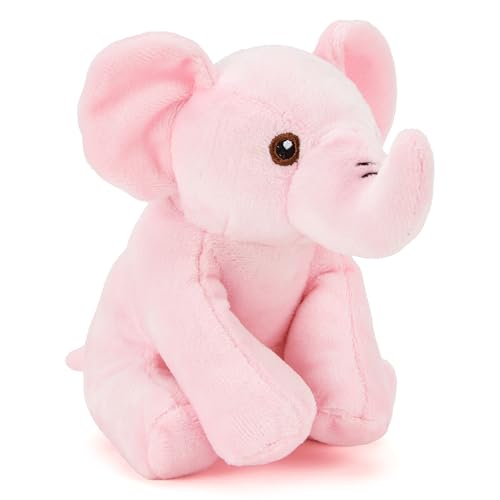 Zappi Co Rosi der Rosa Elefant Plüschtier (15cm) - Weich, Kuschelig, 100% Recycelt - Farbenfroher Rüsselfreund von Zappi Co