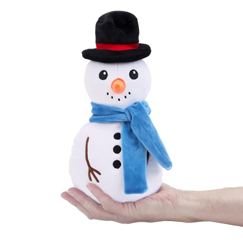 Zappi Co Schneemann Plüschspielzeug – Weiche und kuschelige Frosty-Dekoration (25 cm Höhe), perfekt für Festliche Dekoration, kleine Geschenkidee von Zappi Co