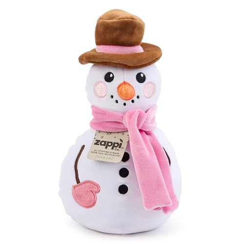 Zappi Co Snow Woman Plüschtier – weiche und kuschelige Weihnachts-Frostina-Dekoration (25 cm Höhe), perfekt für festliche Dekoration und Strumpffüller von Zappi Co