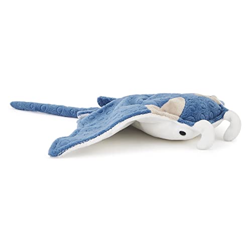 Zappi Co Weich gefülltes Kuscheltier für Kinder Blauer Manta-Rochen Plüschtier (31-33 cm) Safari-Tiere Kollektion Plüschteddy Neugeborenes erstes Kind von Zappi Co