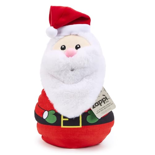 Zappi Co Weihnachtsmann Plüschspielzeug – Weiche und kuschelige Nikolaus-Dekoration (25 cm Höhe), ideal für Festliche Dekoration, kleine Geschenkidee von Zappi Co