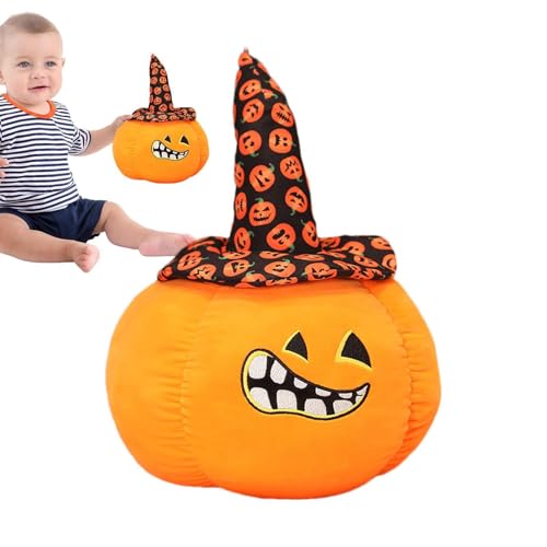 Zasdvn Halloween-Überwurfkissen – Kürbisförmiger Halloween-Plüsch, Happy Halloween-Kürbiskissen, dekoratives gefülltes Kissen, Plüsch, Jack-O-Lantern, Heimdekoration für Schlafzimmer von Zasdvn